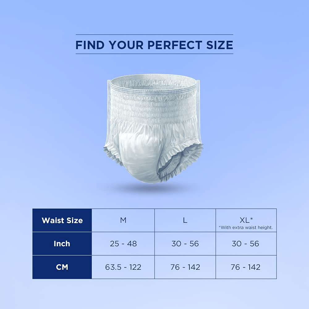Adult diaper hot sale sizes