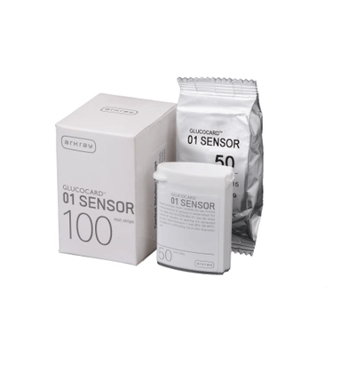 Glucocard 01 Sensor Test, 100 Strips (White)