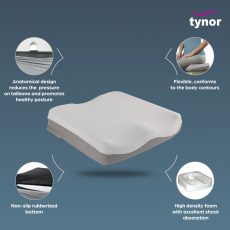 Coccyx Cushion Seat, Grey, 1 Unit