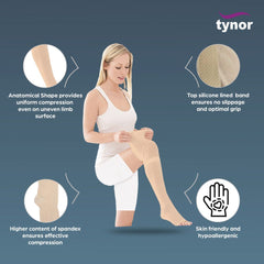 Tynor Medical Compression Stockings (Thigh High) – Class 2 (23–32 mmHg)