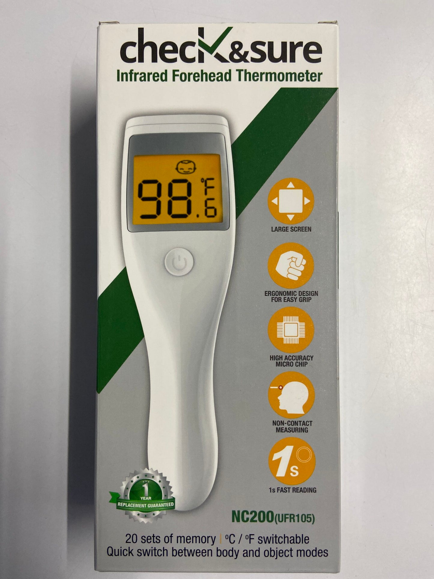 Non-Contact (Infrared Thermometer) Karma Check & Sure NC200(UFR105)