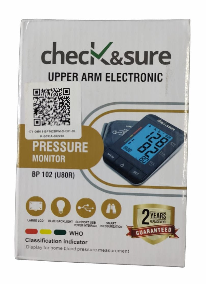 Check & Sure BP 102 (U80R) BP Monitor