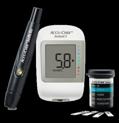 New Accu-Chek Instant S Blood Glucose Meter with 20 Test Strip Free