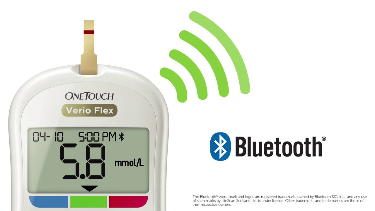 OneTouch Verio Flex Glucometer with 50 Test Strips