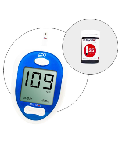 Point Of Care Glucose Monitor With 25 Strips (PGS-10 )