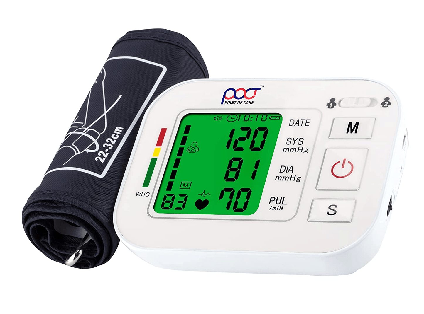 Poct Digital Blood Pressure Monitor with Glucometer Kit Free