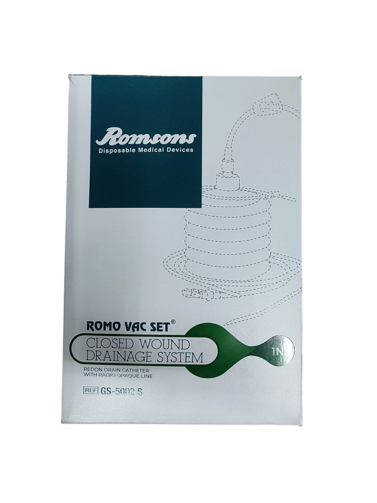 Romsons Romo Vac Set Closed Wound Drainage System GS-5002