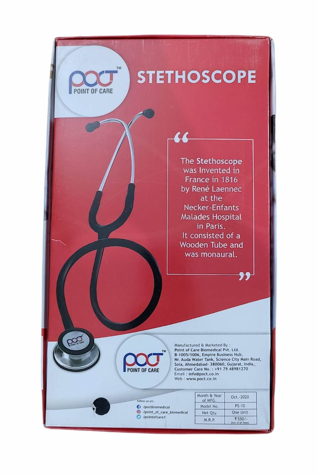 POCT (Point Of Care ) Stethoscope PS-10