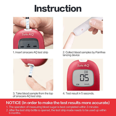 Sinocare Blood Glucose Monitor Safe AQ
