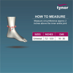 Ankle Splint, Black, 1 Unit