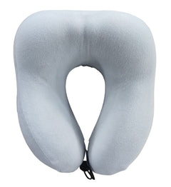 Travel Neck Pillow for Airplane and Car, Headrest Pillow for Good Sleep in Travel, Gray Color, Med-e-Move