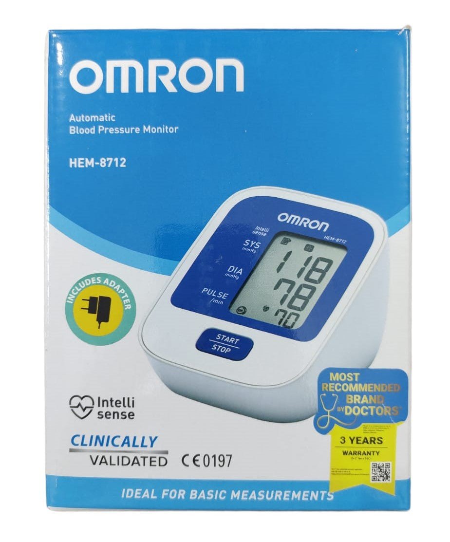 Omron HEM 7120 Digital BP Monitor With Body Movement Detection & Irregular Heartbeat detection