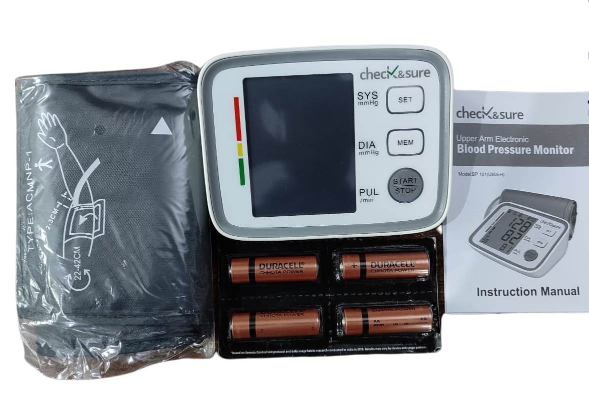 Check & Sure Upper Arm Electronic BP 101 (U80EH) BP Monitor