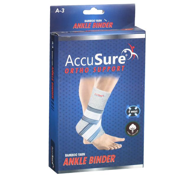AccuSure Ortho Support Bamboo Yarn Ankle Binder