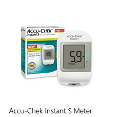 New Accu-Chek instant S Blood Glucose Meter with 10 Test Strip Free
