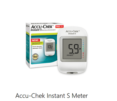 New Accu-Chek Instant S Blood Glucose Meter with 20 Test Strip Free