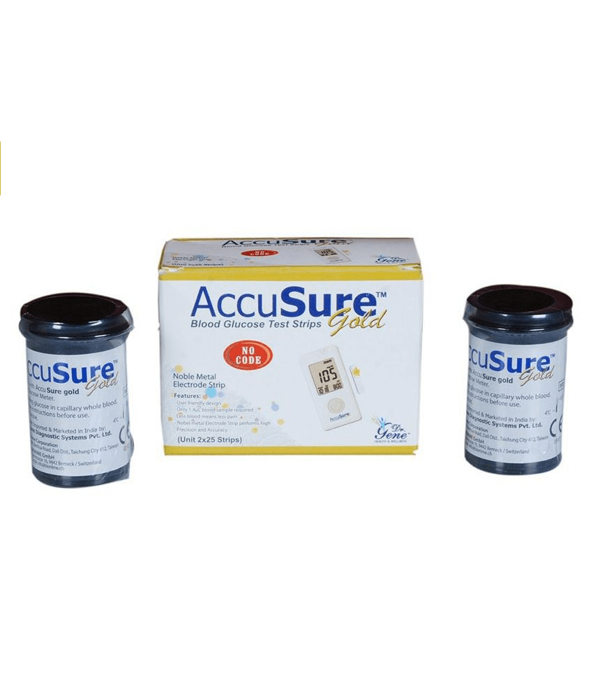 AccuSure Gold 50 Test strips (25x2)