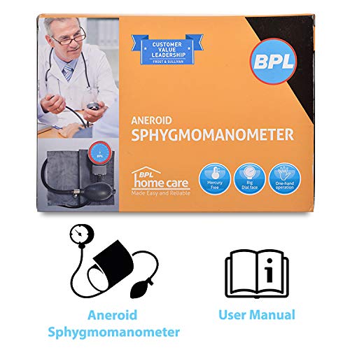 Aneroid Sphygmomanometer BP (Blood Pressure) Monitor (Gray) BPL