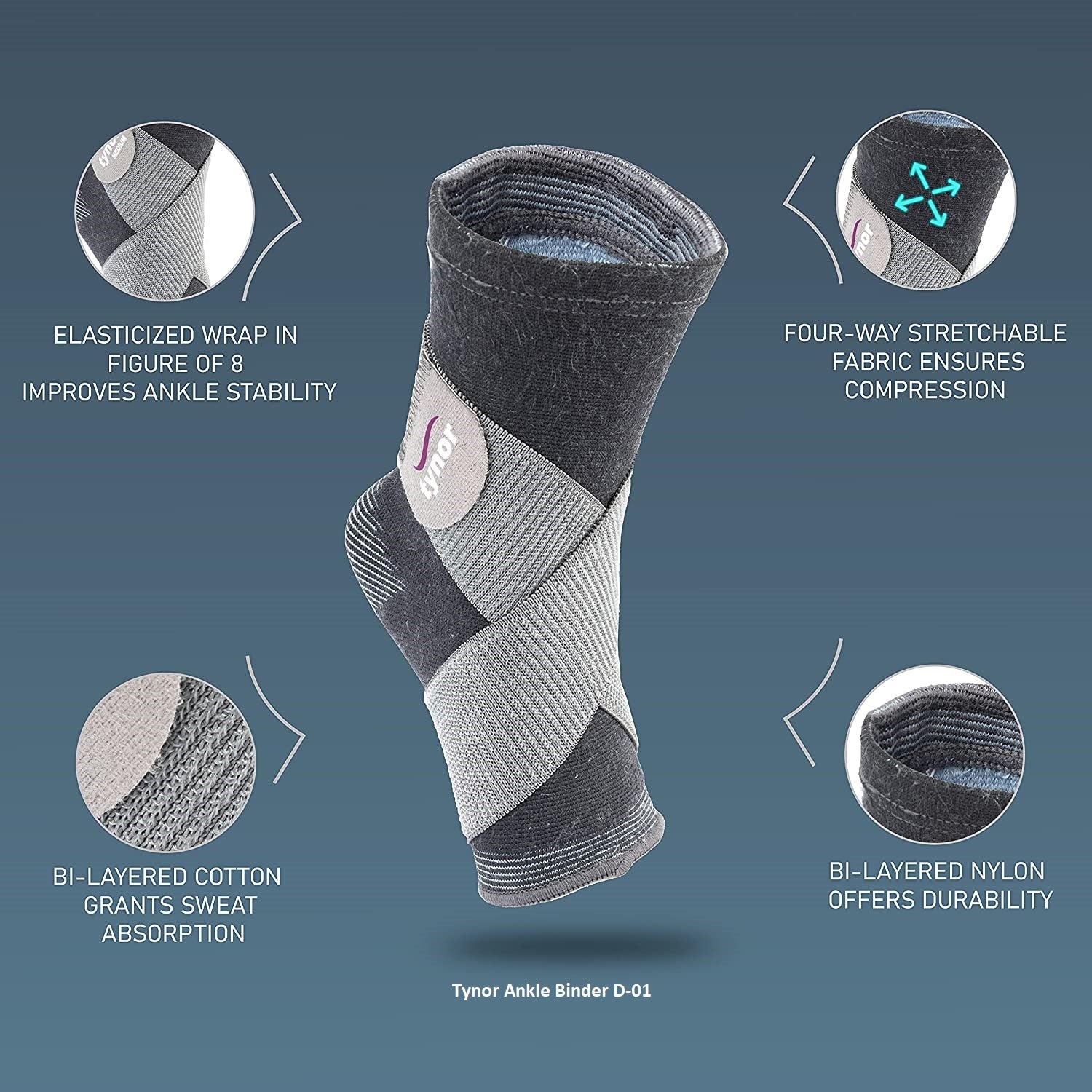 tynor-ankle-binder-gray-d-01-1pcs-medineedsindia