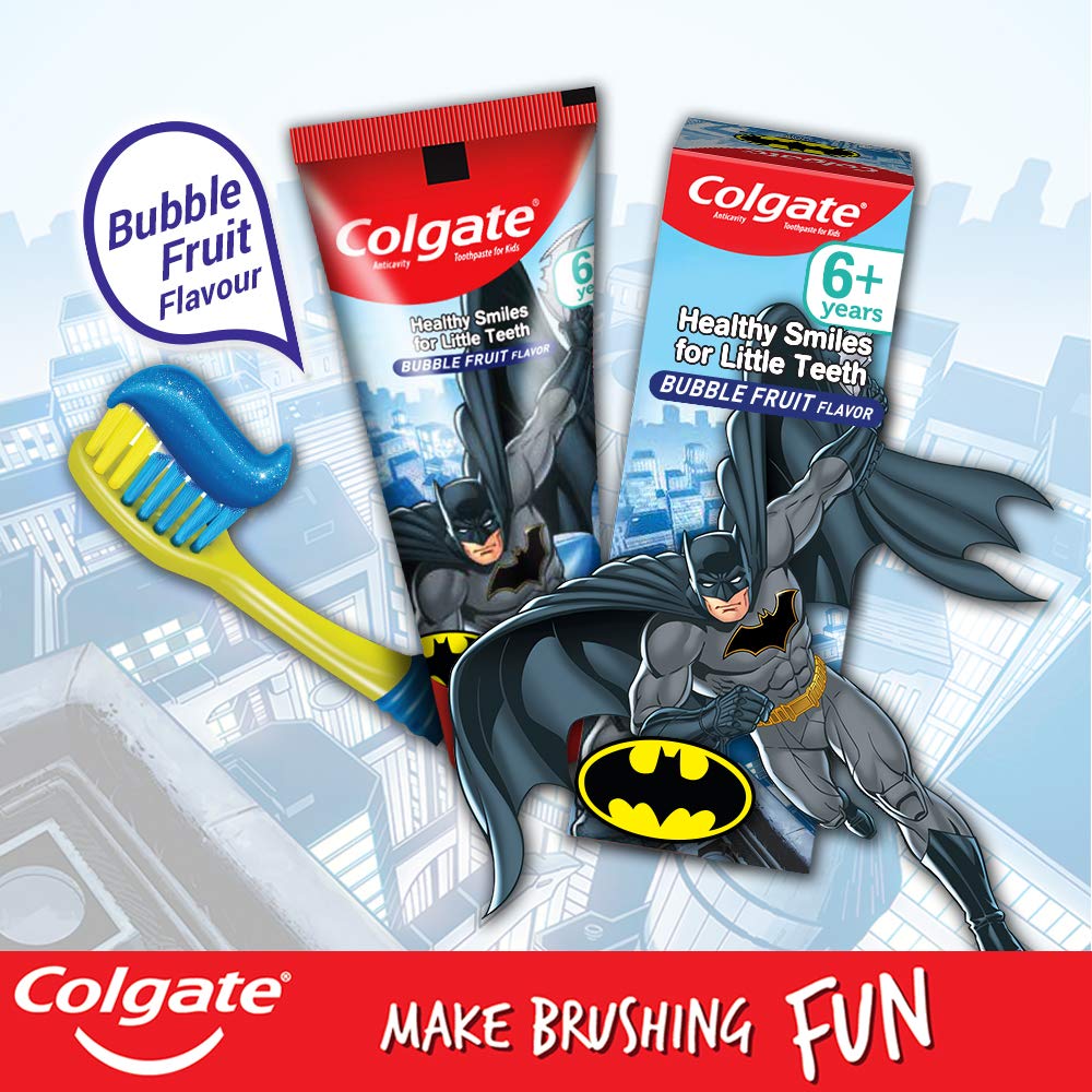 Colgate Batman Toothpaste (80g) + Colgate Batman Battery Toothbrush