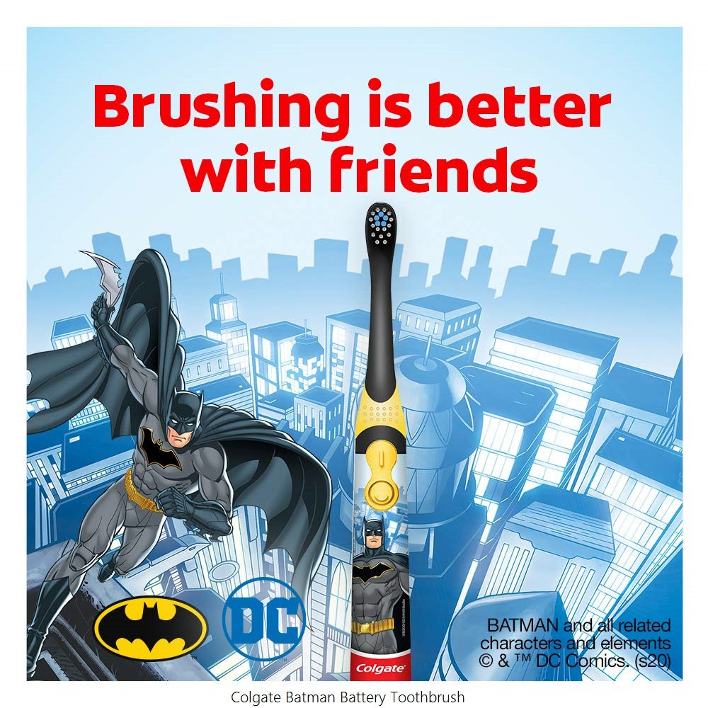 Colgate Batman Toothpaste (80g) + Colgate Batman Battery Toothbrush