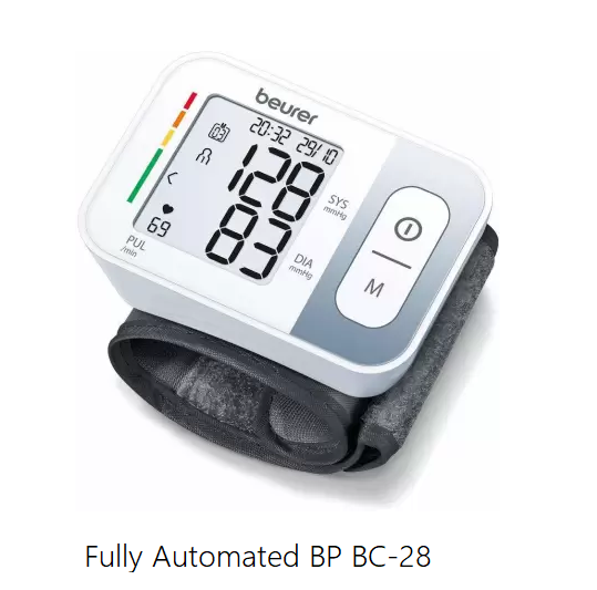 Wrist Fully Automatic BP (Blood Pressure) Monitor BC-28 Beurer