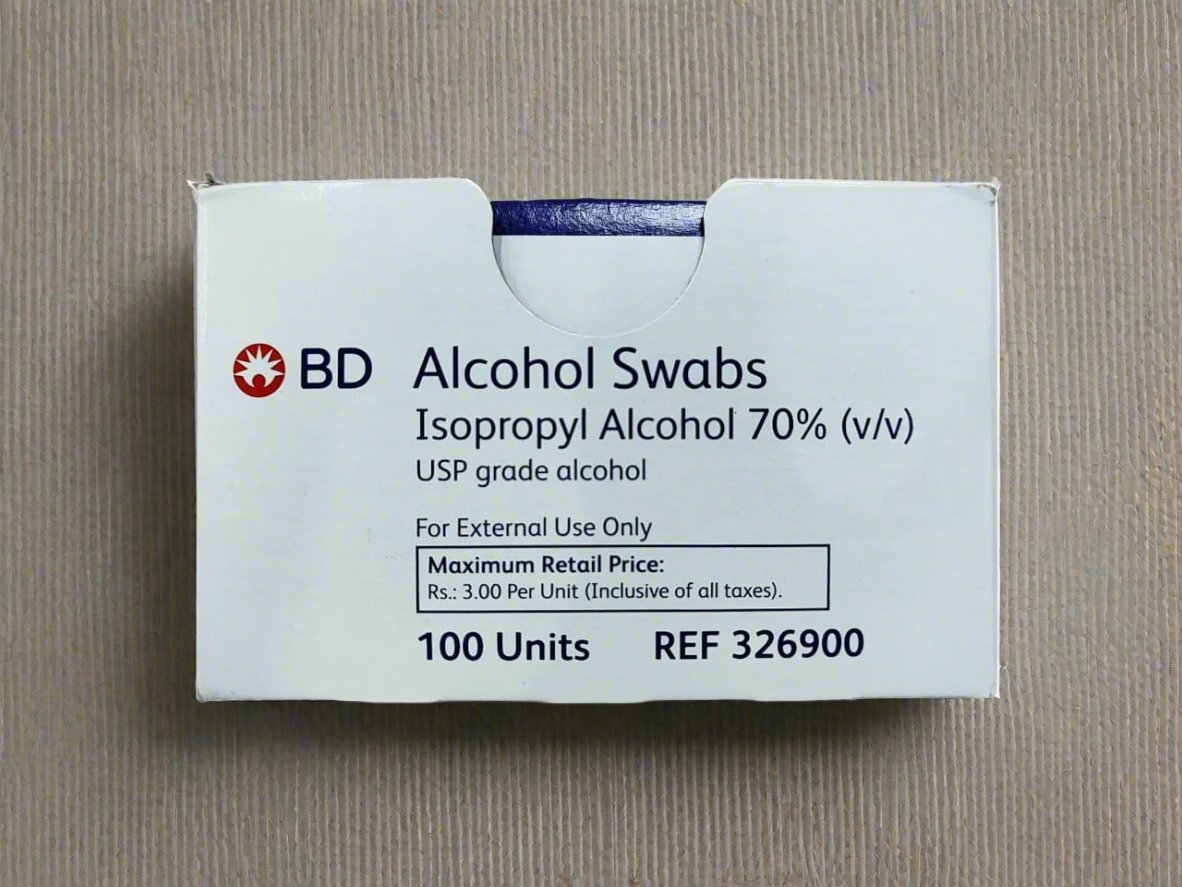 BD Alcohol Swabs (isopropyl Alcohol 70%) 100 Units