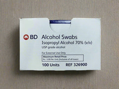 BD Alcohol Swabs (isopropyl Alcohol 70%) 100 Units