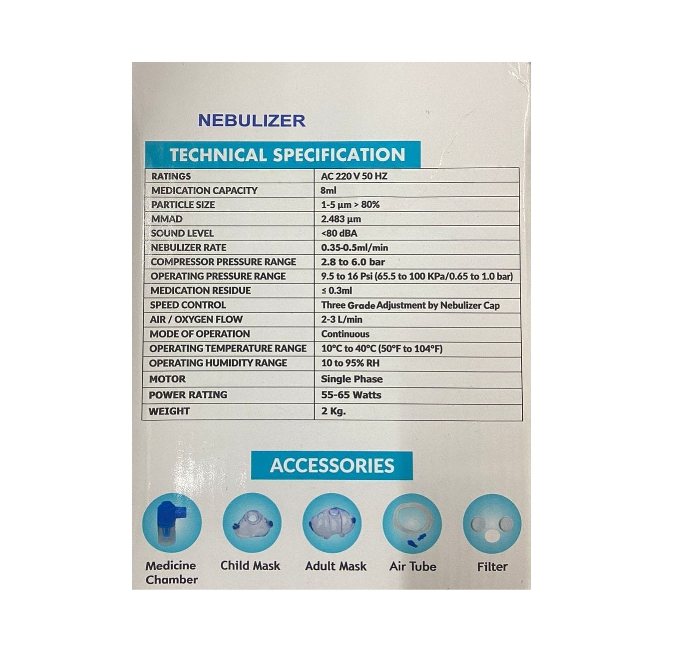 Nebulizer Compressor System HemoNeb Dr Diaz