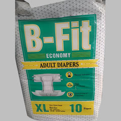 B Fit Economy Adult Diaper 10 Pcs