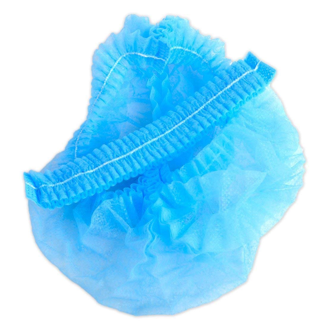 Disposable Hair Cap Stretchable Blue Bouffant Caps/Surgical Caps/Cooking Caps (100 Pcs)