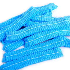 Disposable Hair Cap Stretchable Blue Bouffant Caps/Surgical Caps/Cooking Caps (100 Pcs)