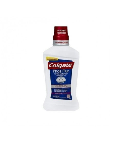 Colgate Phos.Flur Ortho Defense, Active Fluoride Rinse, Sodium fluoride I.P (Pack of 2) - Mint  (1000 ml) + Swarn Vedshakti Toothpaste 200gm