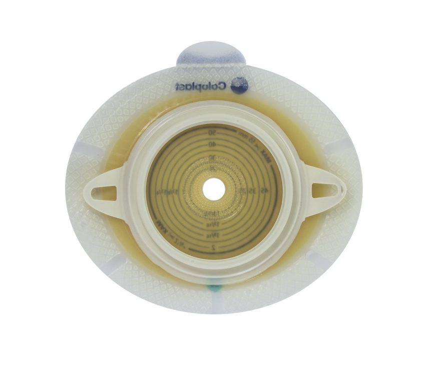 Coloplast 10365 Sensura 2-Piece Open Maxi Opaque 50mm and Coloplast 10025 Sensura Extended Wear Base Plate 50mm (10-45mm)