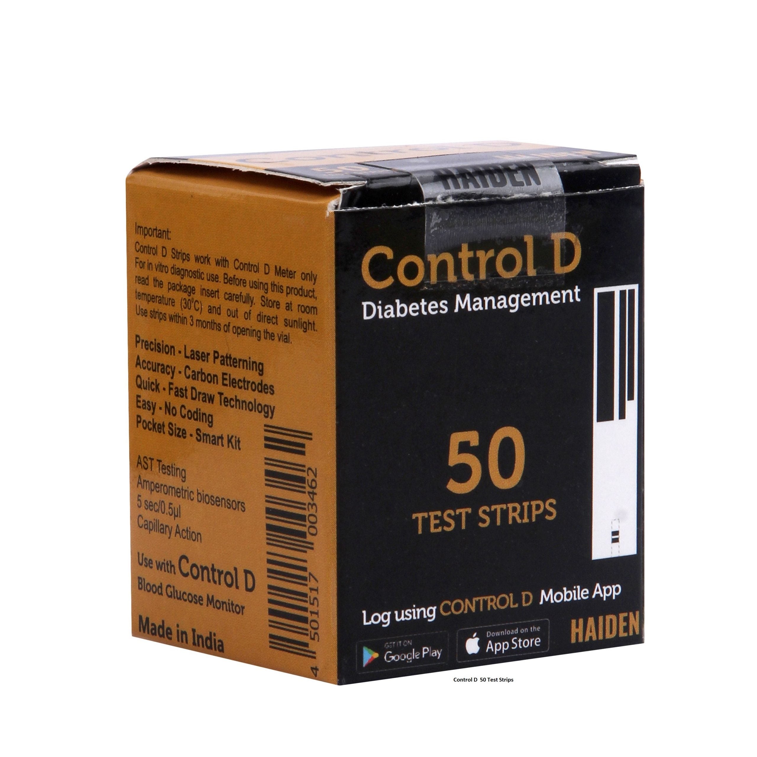 Control D Blood Glucose Test Strips