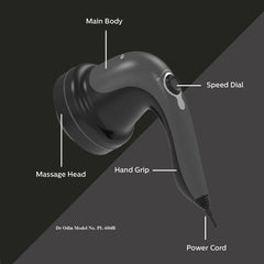 Waldon Electrical Body Massager with interchangeable 4 Massager Heads PL-604B Dr Odin