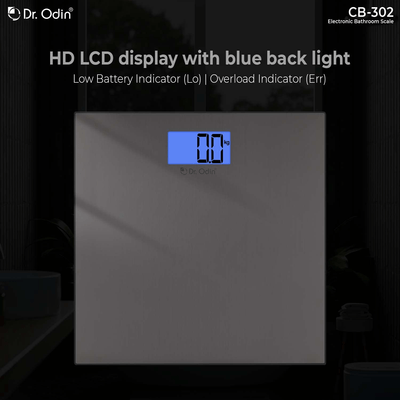 Dr Odin Bathroom (Personal) Weighing Scale With LDC Display & Automatic On Technology CB-302
