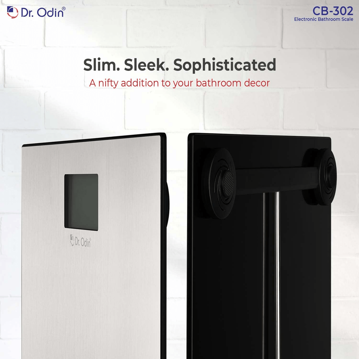 Dr Odin Bathroom (Personal) Weighing Scale With LDC Display & Automatic On Technology CB-302