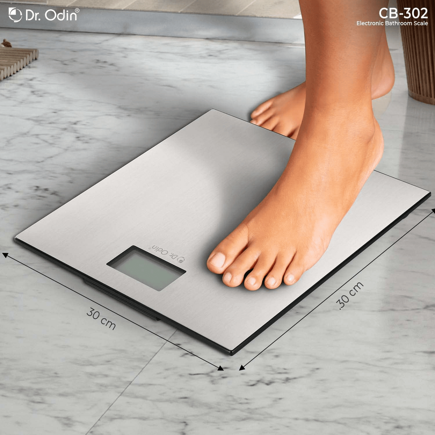 Dr Odin Bathroom (Personal) Weighing Scale With LDC Display & Automatic On Technology CB-302