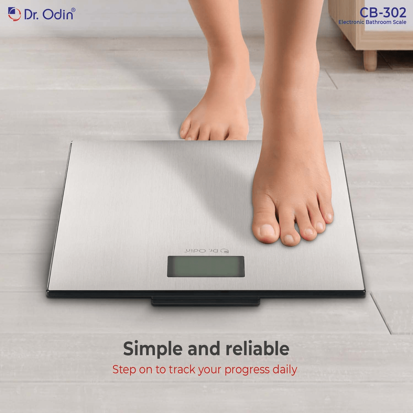 Dr Odin Bathroom (Personal) Weighing Scale With LDC Display & Automatic On Technology CB-302