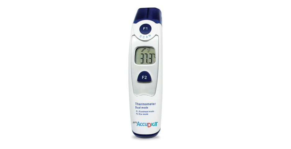 Non-Contact (Infrared Thermometer) BPL (Forehead + Ear Mode)