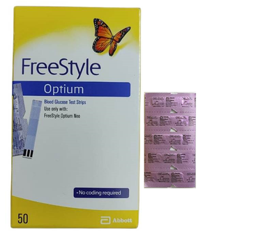 Freestyle Optium Neo Blood Glucose 50 Test Strips