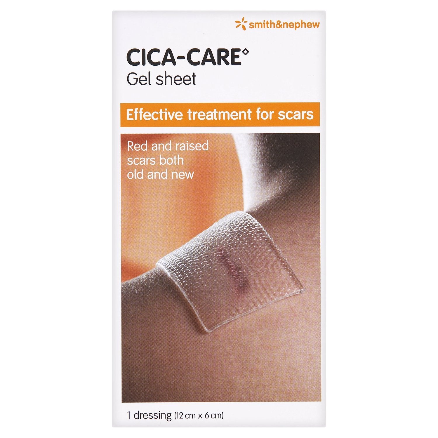 Smith & Nephew Cica-Care Silicone Gel Sheet 12cm x 6cm 1 Pcs