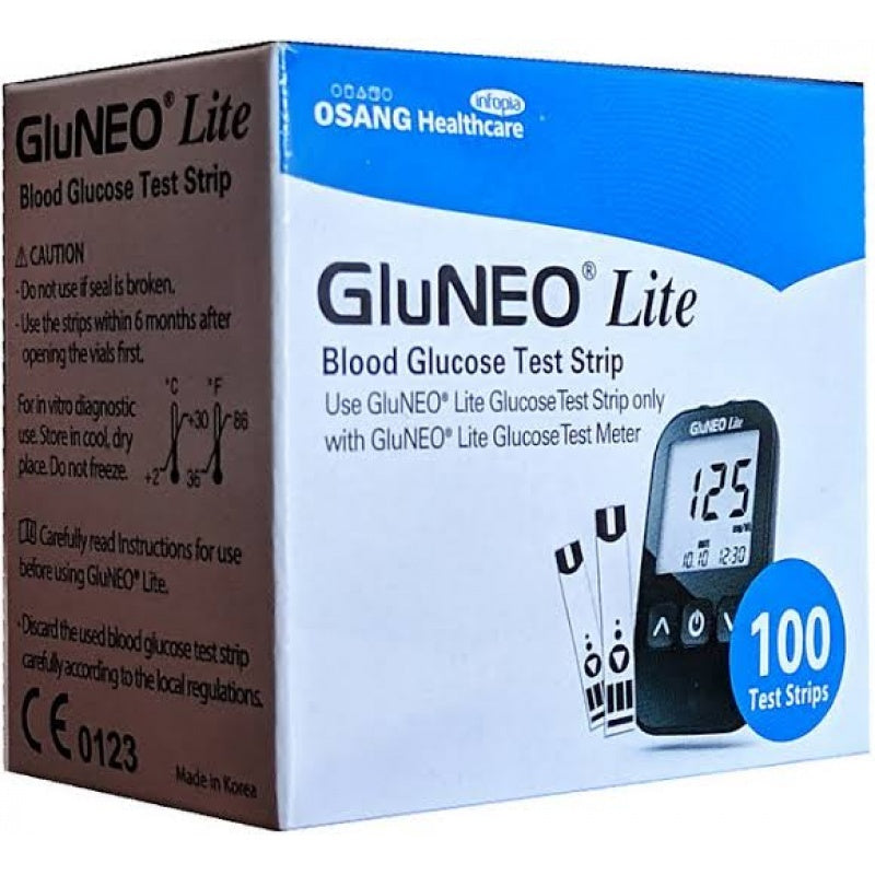 GLUNEO LITE 100 Test Strips (2x50 Pack)