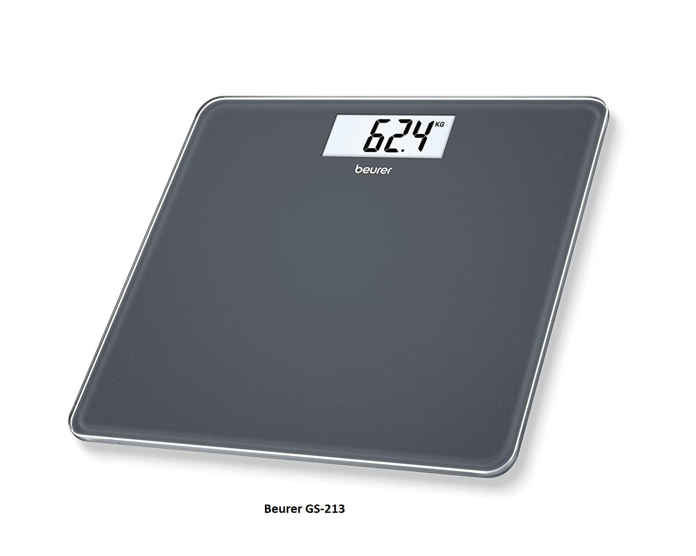 Beurer Glass Bathroom Weighing Scale Machine (Black) GS-213