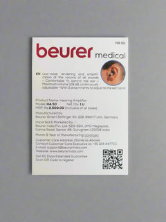 Beurer HA50 Hearing Aid Behind The Ear