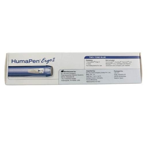 Lilly Humapen Ergo II Two-Tone Blue Insulin Delivery Device (Pen)