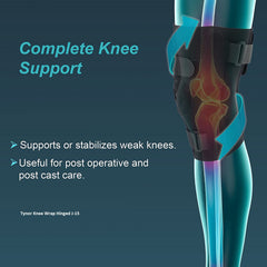 Tynor Knee Wrap Hinged (Neoprene), Black  J-15