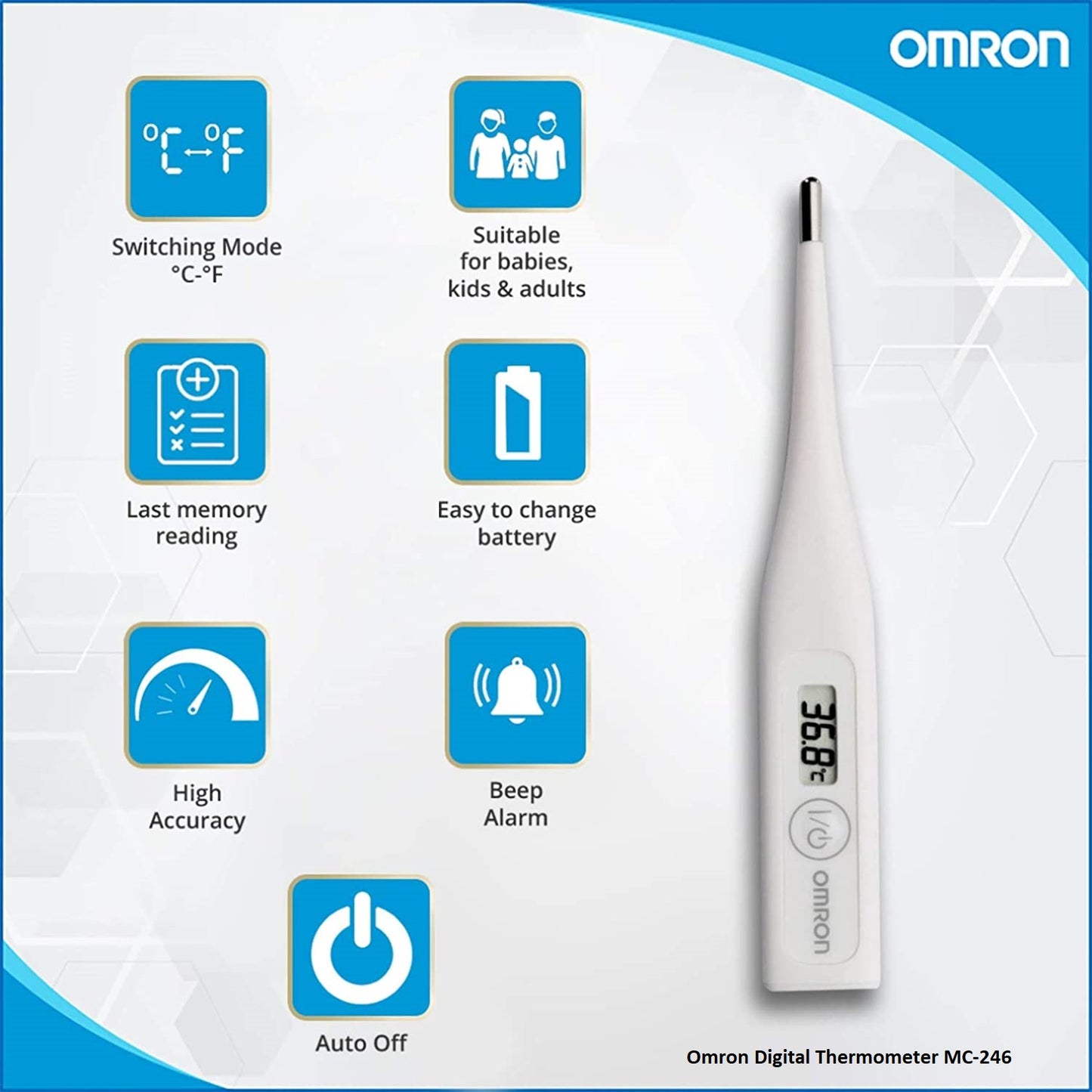 Omron Digital Thermometer MC-246