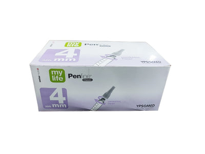 Mylife Penfine 4mm, 32G Insulin Pen Needles Pack of 100 (10x10)